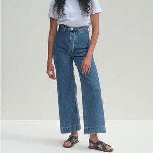 Jesse Kamm Womens Sailor Pants in Light Blue